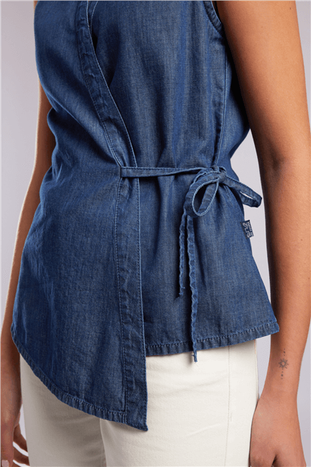 REECE Denim Kadın Bluz Mavi