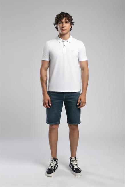 Resao Erkek Polo Yaka T-Shirt Beyaz