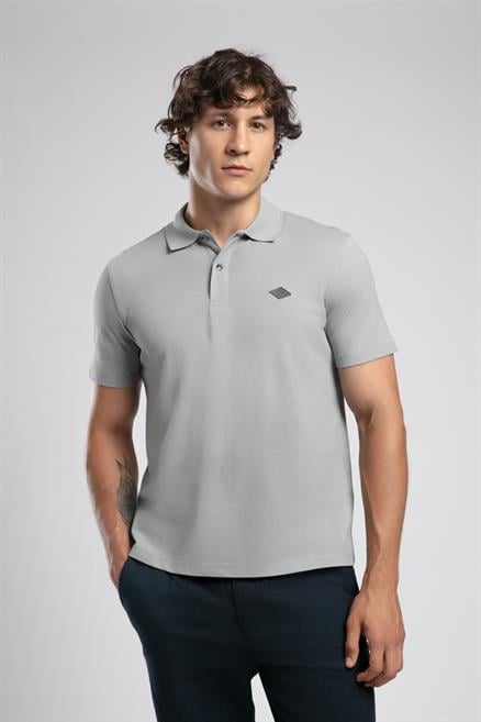 Resao Erkek Polo Yaka T-Shirt Gri