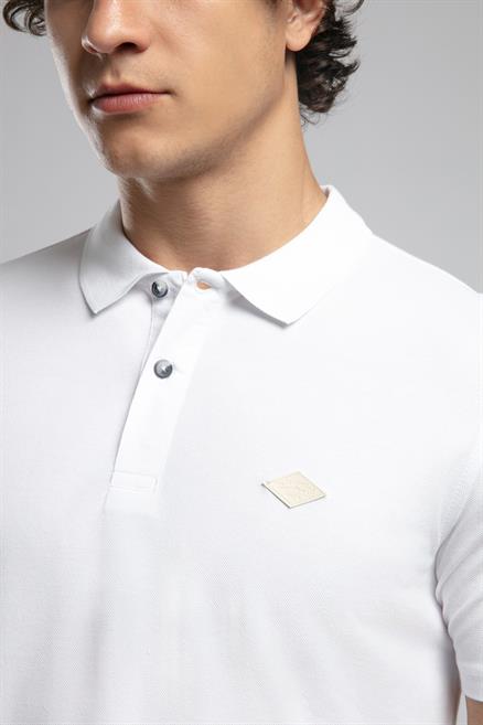 Resao Erkek Polo Yaka T-Shirt Beyaz