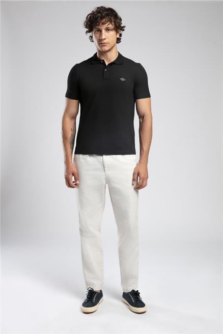 Resao Erkek Polo Yaka T-Shirt Siyah