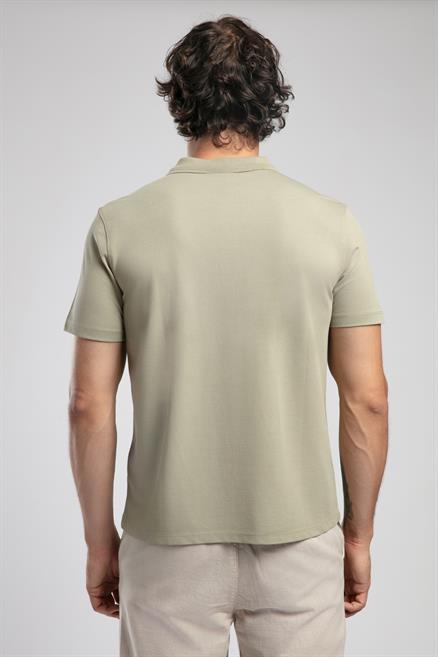 Resao Erkek Polo Yaka T-Shirt Haki