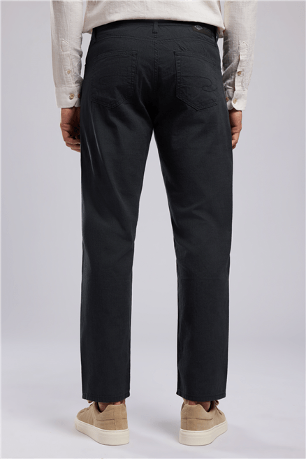 Rıcky Erkek High Rise Straight Fit %100 Pamuk Pantolon Mavi