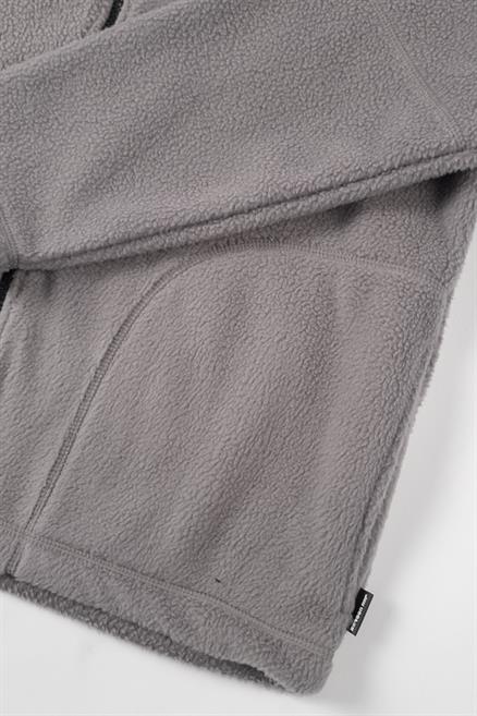 Riffen Erkek Dik Yaka Fermuarlı Sweatshirt Açık Gri