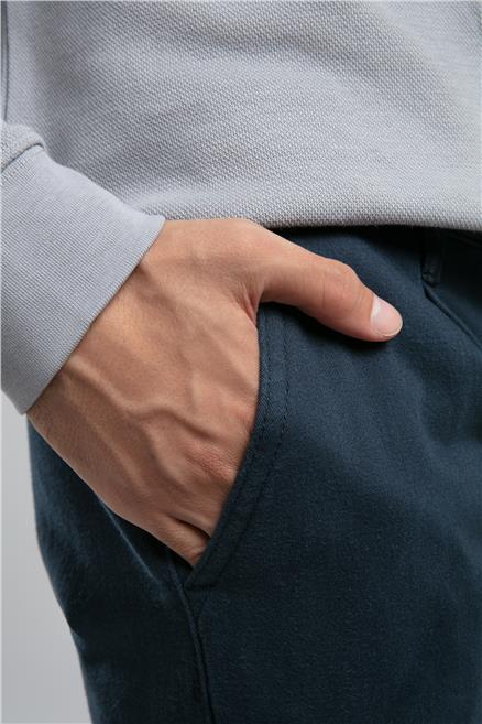 Robb Normal Bel Düz Kesim Düz Paça Lacivert Erkek Pantolon