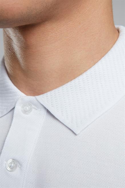 Rolan Erkek %100 Pamuk Polo Yaka T-Shirt Beyaz