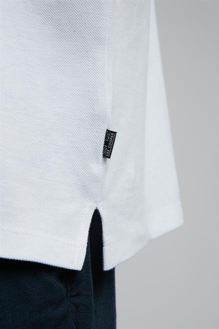 Rolan Erkek %100 Pamuk Polo Yaka T-Shirt Beyaz