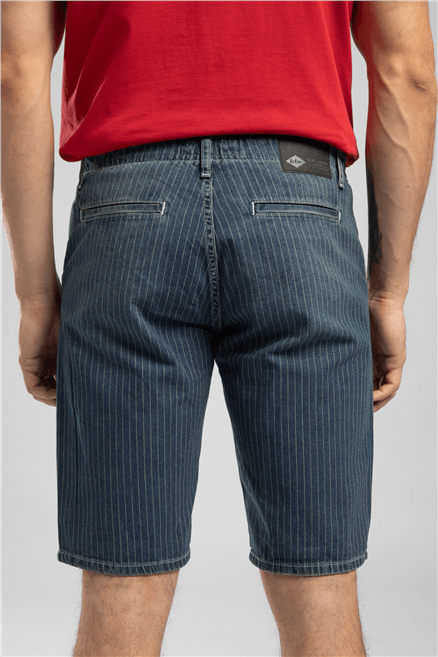 Scarfell Erkek Jean Şort Mavi