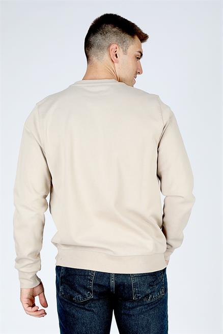 Shawn Erkek O Yaka Sweatshirt Bej