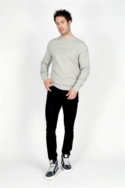 Shawn Erkek O Yaka Sweatshirt Buz Gri