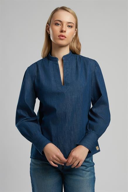 Shir Kadın Jean Bluz Denim
