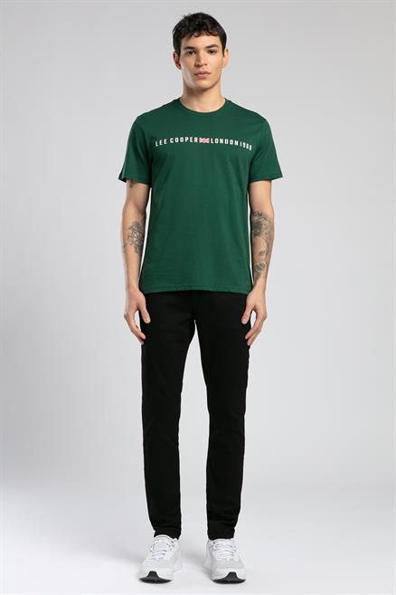 Stew Erkek %100 Pamuk O Yaka T-Shirt Zümrüt