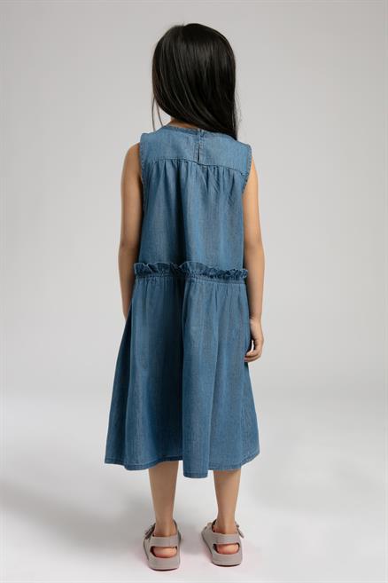 Sun Kız Çocuk Jean Elbise Denim