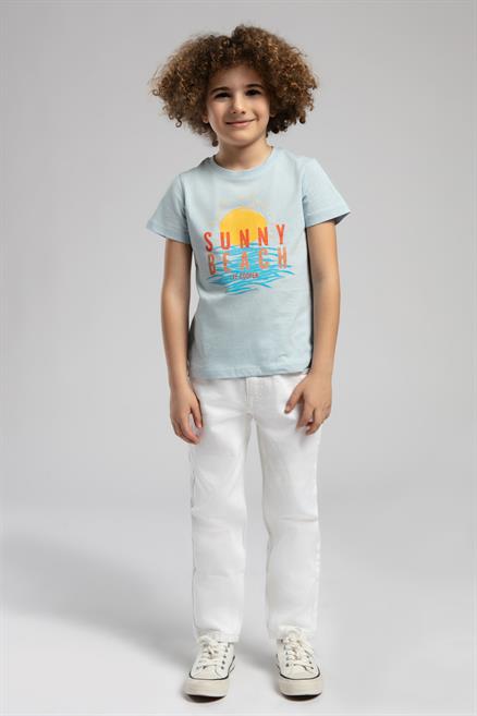 Sunny Erkek Çocuk T-Shirt Açık Mavi