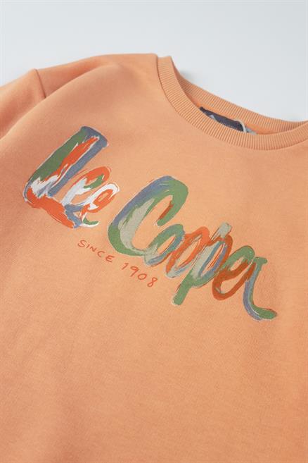 Sunrise Unisex Çocuk O Yaka Sweatshirt Somon
