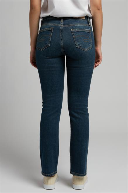 Susie Normal Bel Normal Kesim Düz Paça Mavi Kadın Jean Pantolon
