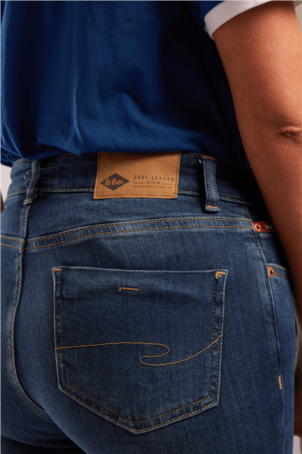 Susıe Kadın Mid Rise Straight Fit Jean Pantolon Koyu Mavi̇