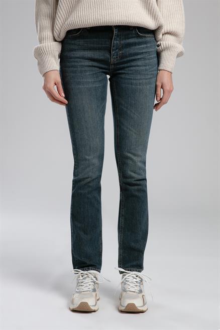 Susie Normal Bel Düz Kesim Düz Paça Easter Juniper Kadın Jean Pantolon