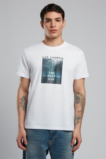 Zora Erkek %100 Pamuk O Yaka T-Shirt Beyaz