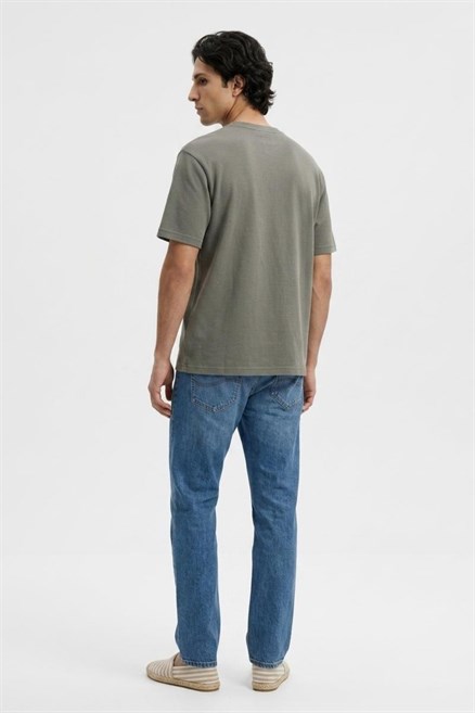 TODY Erkek Regular Fit Basic Bisiklet Yaka T-Shirt Olive