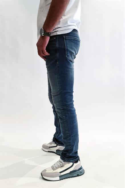 Tom Tailor Normal Bel Dar Kesim Dar Paça Mavi Erkek Jean Pantolon
