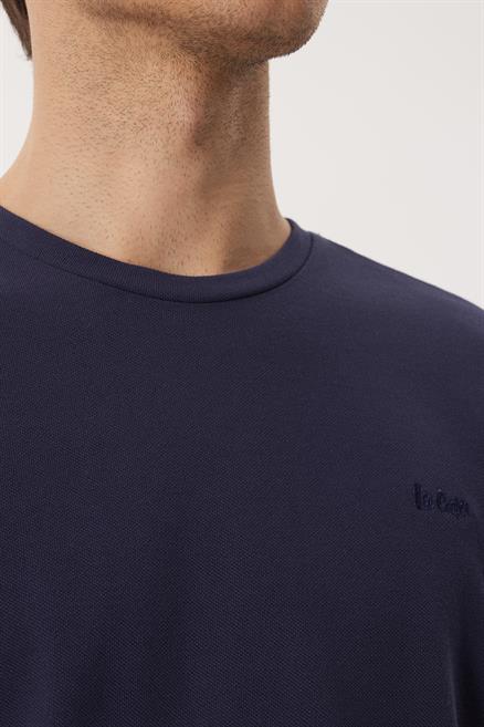 Twingos 3 Erkek %100 Pamuk Pike O Yaka T-Shirt Lacivert