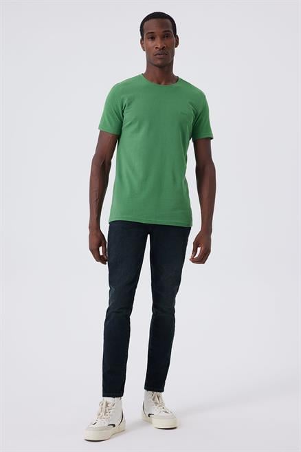 Twingos 6 Erkek %100 Pamuk Pike O Yaka T-Shirt Yeşil