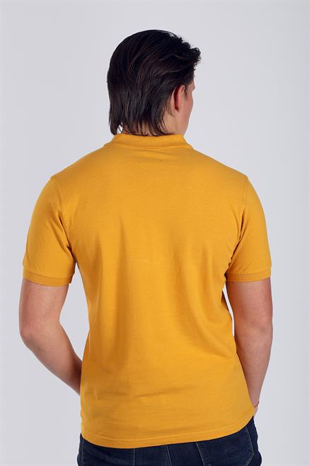 Twins 1 Erkek %100 Pamuk Pike Polo Yaka T-Shirt Hardal