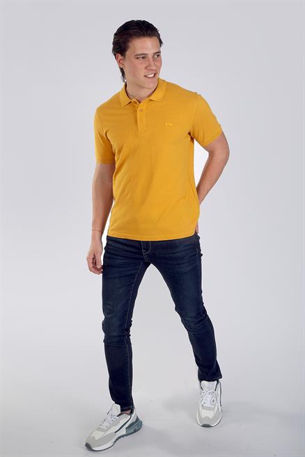 Twins 1 Erkek %100 Pamuk Pike Polo Yaka T-Shirt Hardal
