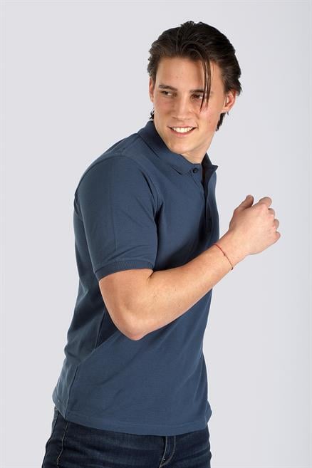 Twins 1 Erkek %100 Pamuk Pike Polo Yaka T-Shirt İndigo