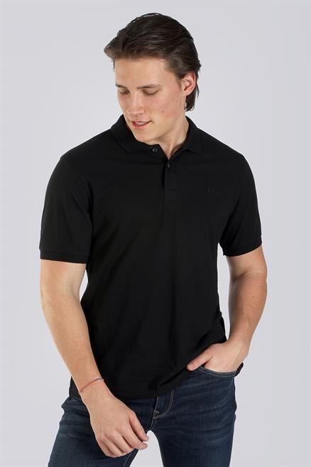 Twins 1 Erkek %100 Pamuk Pike Polo Yaka T-Shirt Siyah