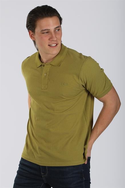Twins 1 Erkek %100 Pamuk Pike Polo Yaka T-Shirt Yağ Yeşili