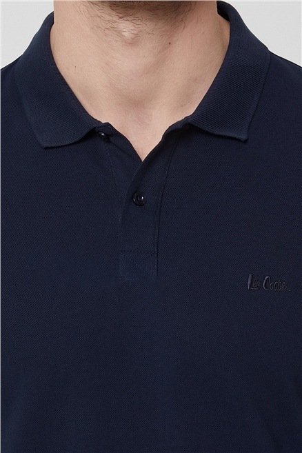 Twins Erkek %100 Pamuk Polo Yaka T-Shirt Lacivert