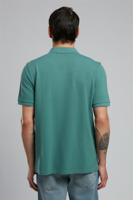 Twins Erkek %100 Pamuk Polo Yaka T-Shirt Çağla Yeşili