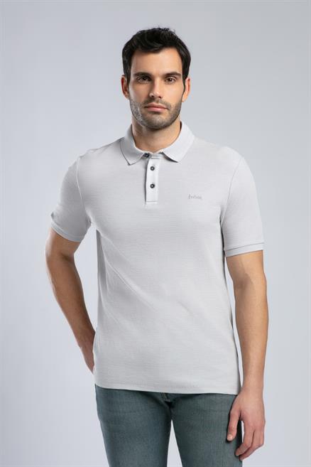 Tyler Erkek %100 Pamuk Polo Yaka T-Shirt Taş