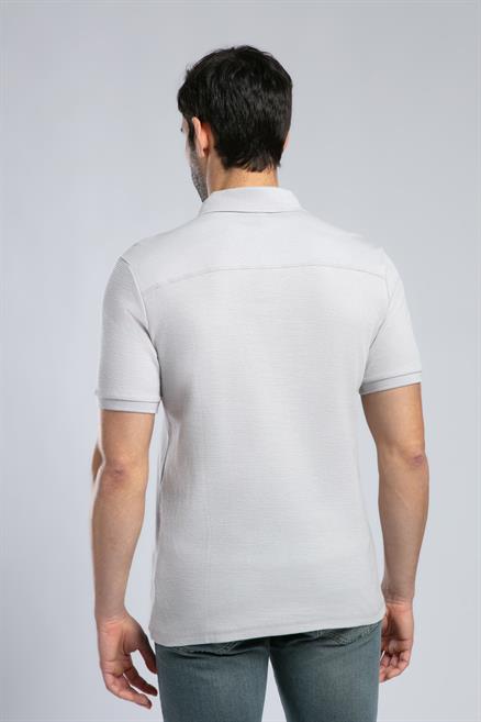 Tyler Erkek %100 Pamuk Polo Yaka T-Shirt Taş