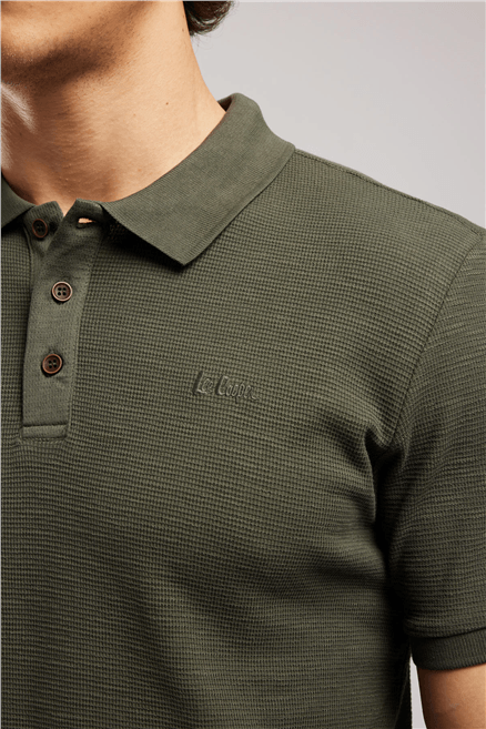 TYLER Erkek Regular Fit Basic Polo Yaka T-Shirt Yeşil