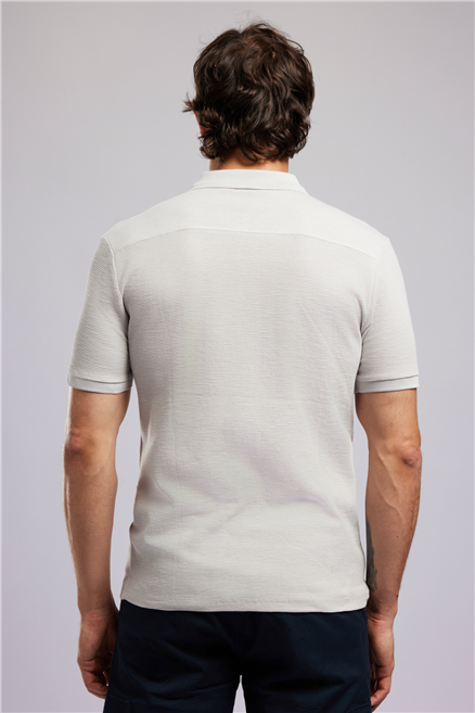 TYLER Erkek Regular Fit Basic Polo Yaka T-Shirt Beyaz