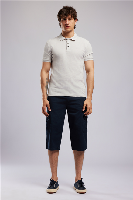 TYLER Erkek Regular Fit Basic Polo Yaka T-Shirt Beyaz