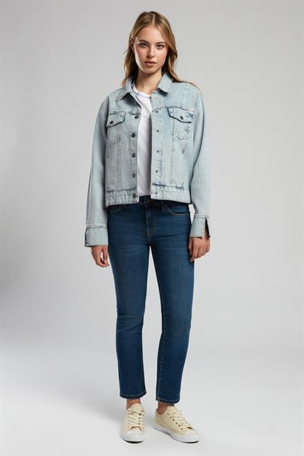 Valery Kadın %100 Pamuk Jean Ceket Denim