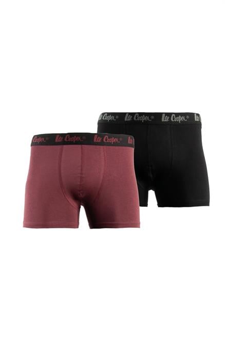 Valley Erkek 2Li Boxer Bordo-Siyah