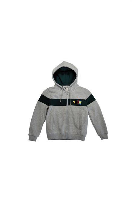 Victor 2 Erkek Çocuk Sweatshirt Gri Melanj