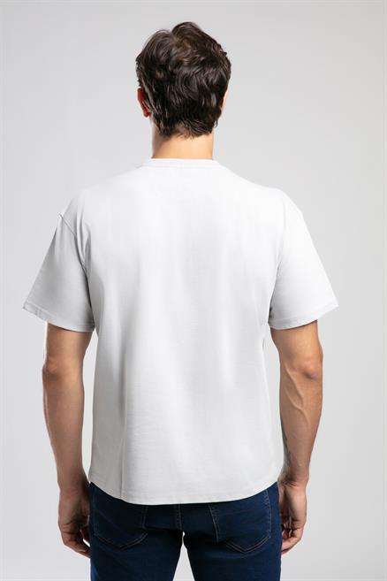 West Erkek O Yaka T-Shirt Gri