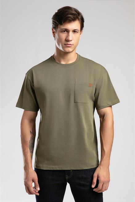 West Erkek O Yaka T-Shirt Yeşil