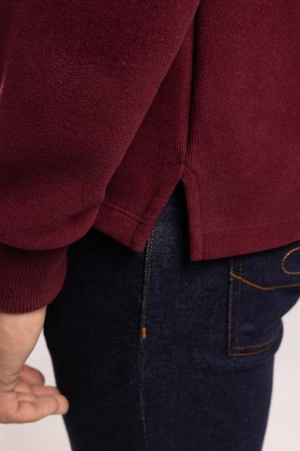 Westorn Erkek Dik Yaka Sweatshırt Bordo