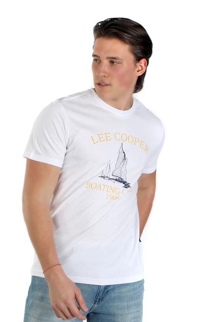 Willy Erkek %100 Pamuk O Yaka T-Shirt Beyaz