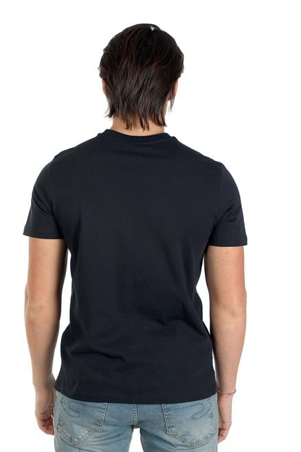 Wince Erkek %100 Pamuk O Yaka T-Shirt Siyah
