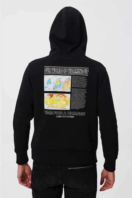 World Erkek Sweatshırt Siyah 