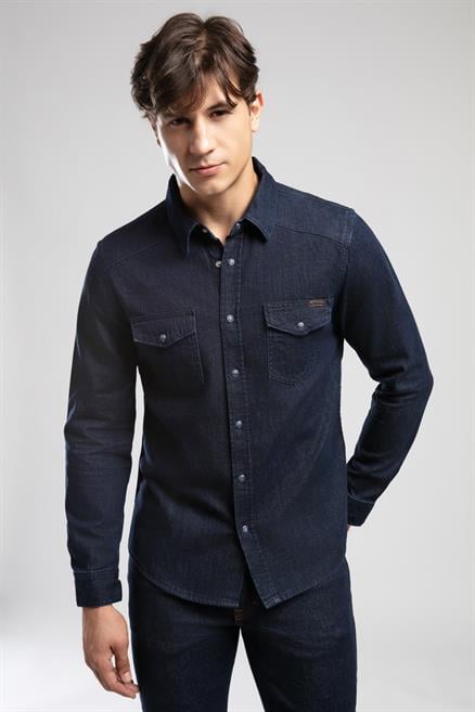 Worner 3 Erkek Jean Gömlek Denim