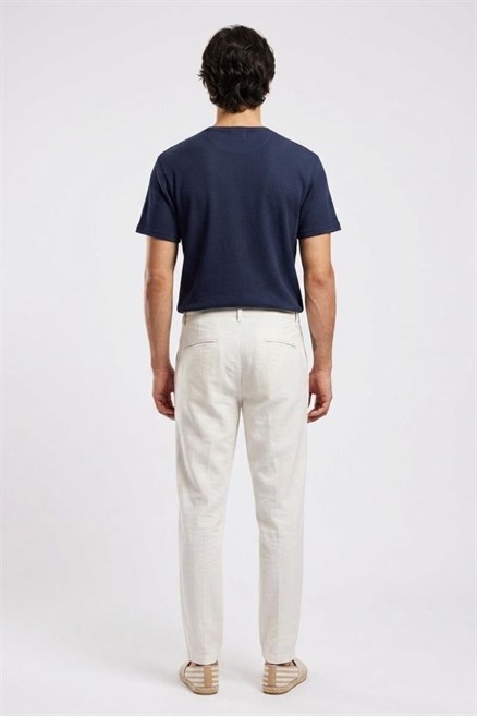 Zarse Erkek Regular Tapered Fit Pantolon Ekru